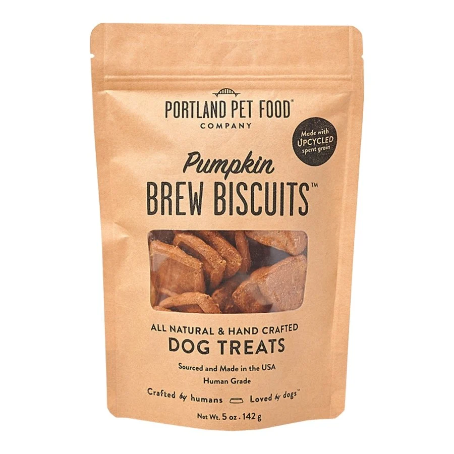 Original Design Portland Pet Food Company Pumpkin Brew Biscuits Dog Treats 5-oz Outstanding