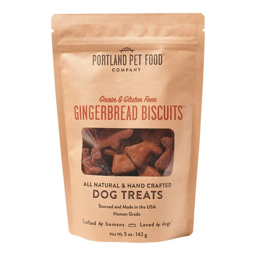 Carefully Designed Portland Pet Food Company Grain Gluten Gingerbread Biscuits Dog Treats 5-oz Efficient