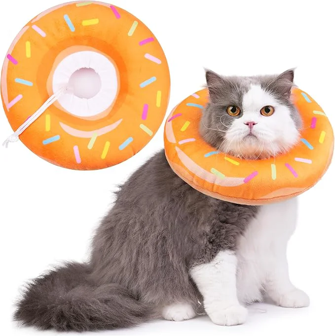 Casual Cat Cone Collar Soft Cat Recovery Collar Premium Material