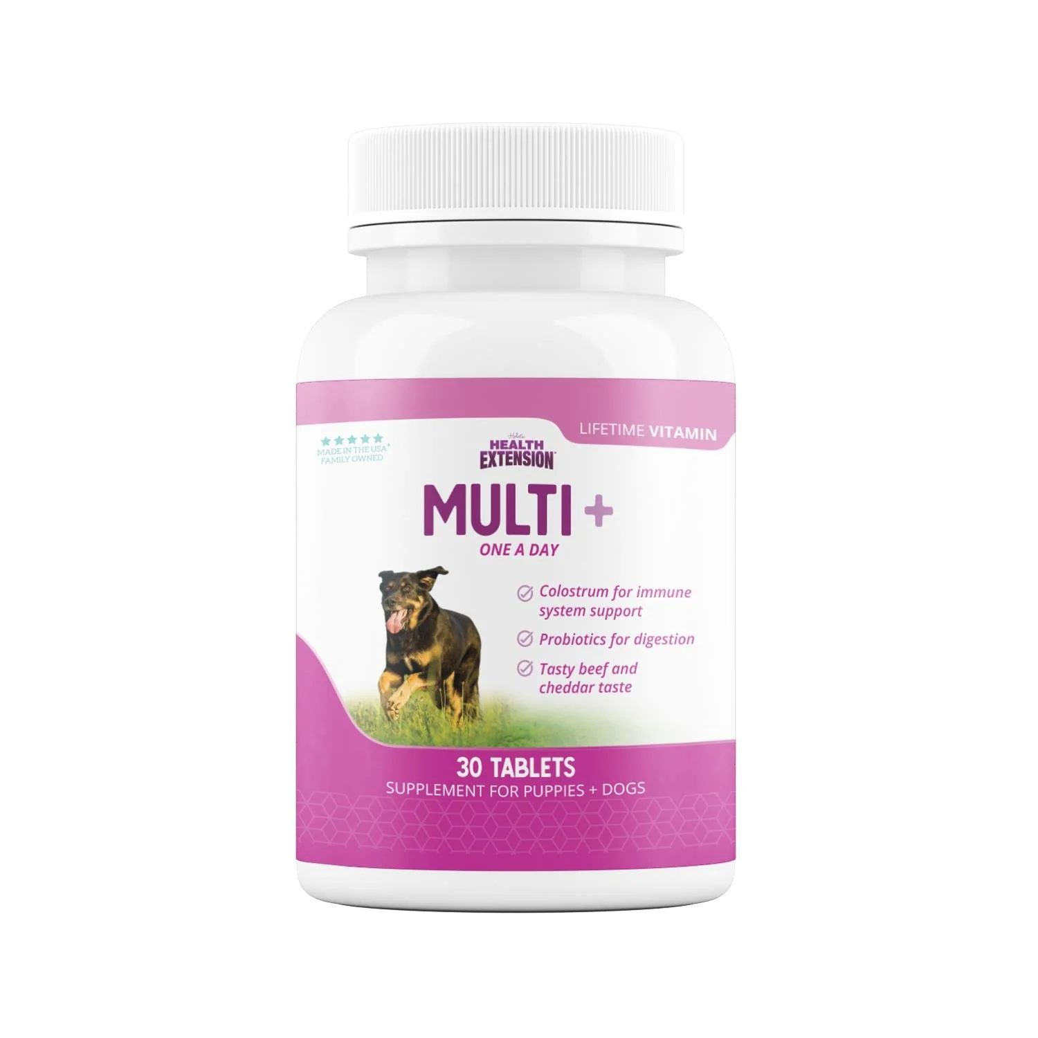 Elegant Health Extension Multi Lifetime Vitamins Chewable Dog Tablets 30 Count Minimalist