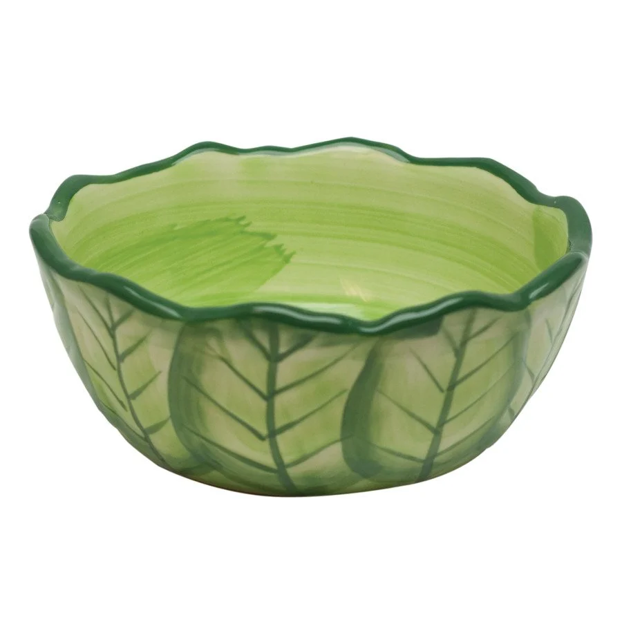 Contemporary Kaytee Vege-T-Bowl Cabbage Shaped Bowl for Small Animals 6-in Flexible