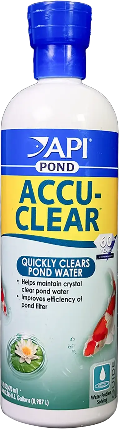 Relaxed API Pond Accu-Clear Aquarium Water Clarifier 16-oz Environmentally Friendly