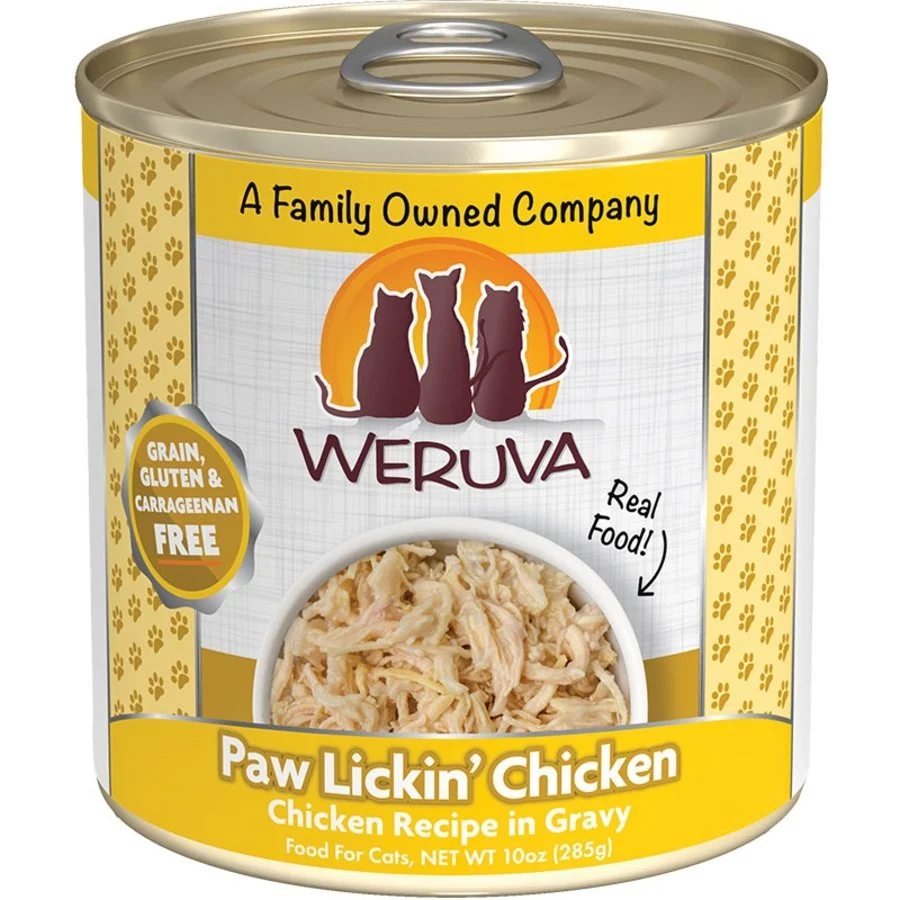 Sustainable Weruva Paw Lickin' Chicken Grain- Wet Cat Food Chicken Recipe in Gravy 10-oz Elegant