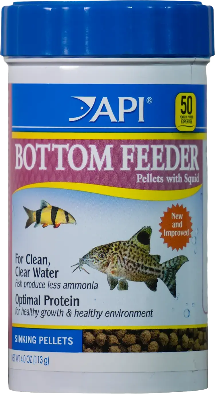 Luxury API Bottom Feeder Pellets with Squid Fish Food 4-oz High-Performance