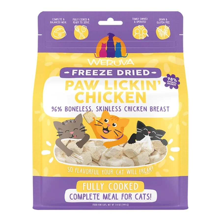 Refined Weruva Paw Lickin' Chicken Fully Cooked ze Dried Cat Food 7-oz Versatile