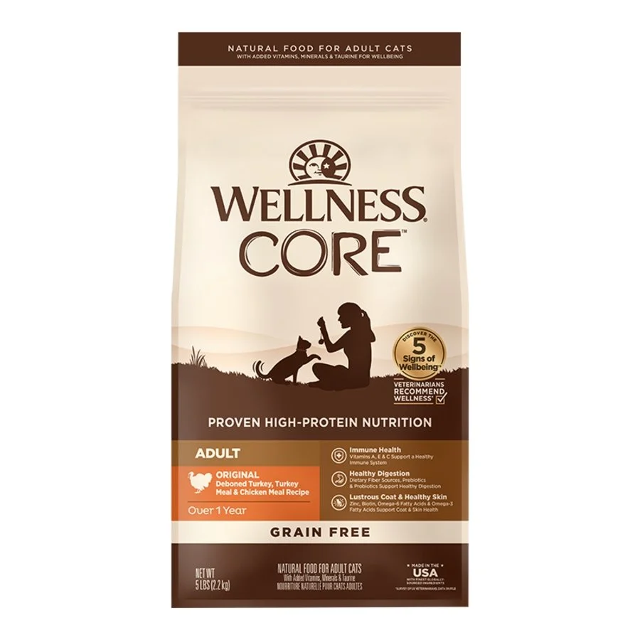 Crafted Wellness CORE Grain- Adult Dry Cat Food Deboned Turkey Turkey Meal Chicken Meal Recipe 5-lb High-Grade