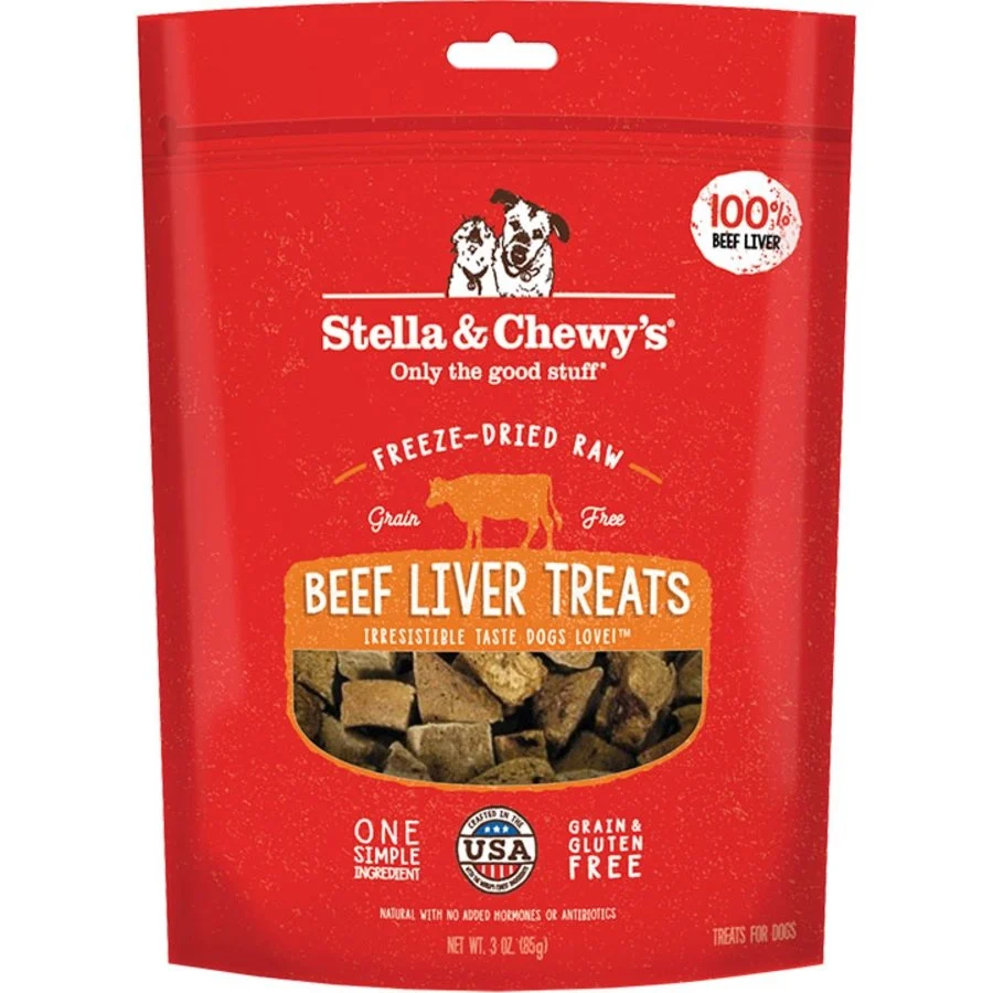 Artisan Stella Chewy's ze-Dried Raw Dog Treats Beef Liver 3-oz High-Performance