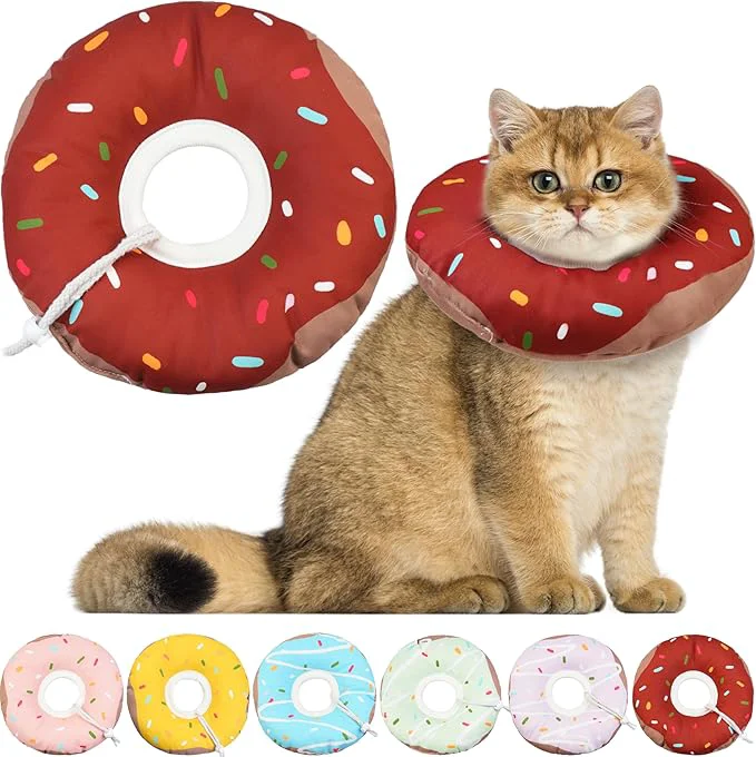 Traditional Cat Cone Collar Soft Waterproof Cat Recovery Collars Spay Cones to Stop Unique
