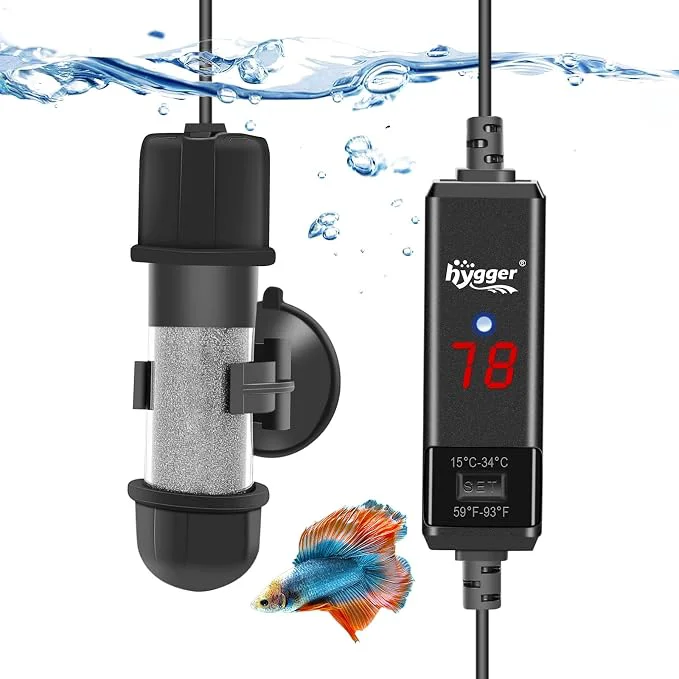 Specialty hygger Small Aquarium Betta Heater Submersible Fish Tank Heater Original Design