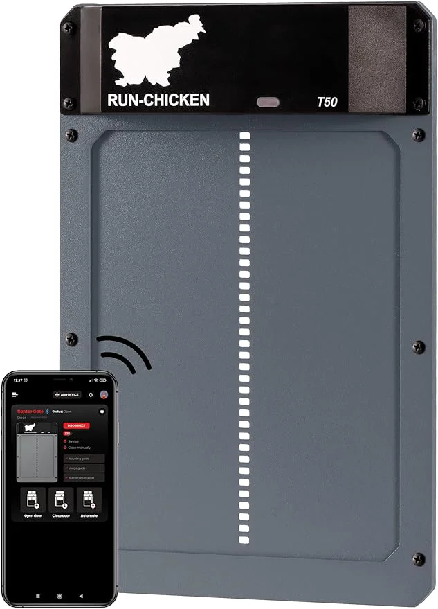 Responsible RUN-CHICKEN Door T50 – Automatic Chicken Coop Door Opener Battery Powered Trusted