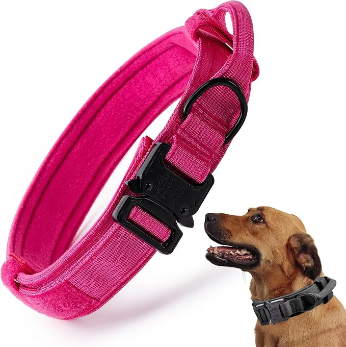 Specialty Tactical Dog Collar Adjustable Military Training Nylon Dog Collar Pure