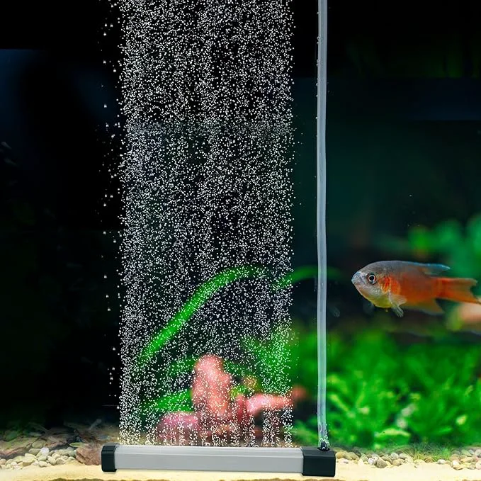 Fast hygger Aquarium Bubble Strip Nano Air Bubble Curtain Wall Aquarium Air Stone Optimized