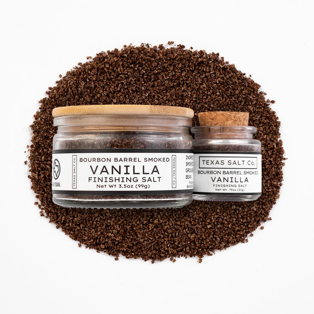 Easy-to-Use Bourbon Barrel Smoked Vanilla Finishing Salt Selected