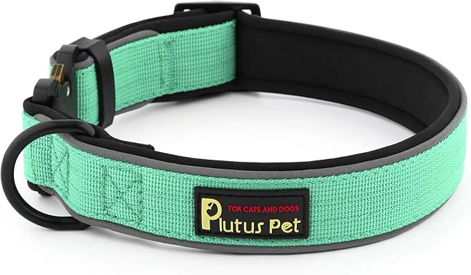 World-Class Plutus Pet Tactical Dog Collar Reflective Adjustable Heavy Duty Dog Collar Outstanding