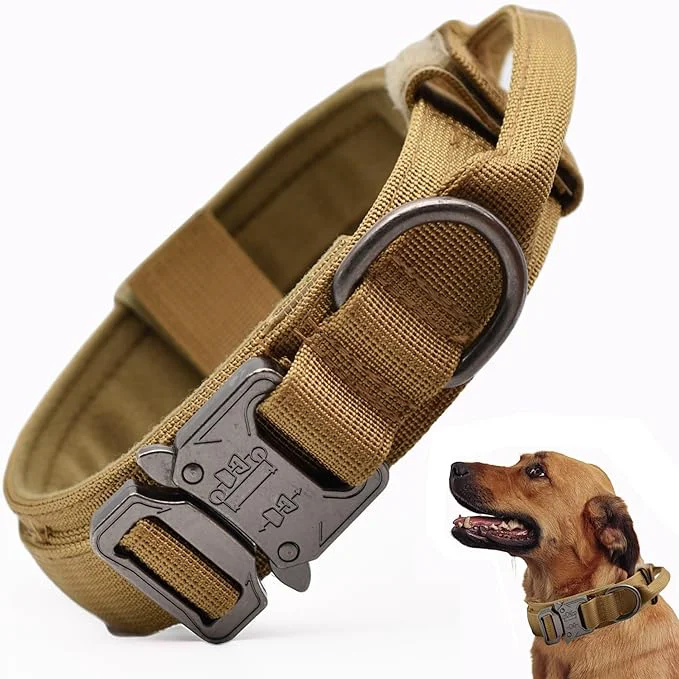 Specialty Tactical Dog Collar Adjustable Military Training Nylon Dog Collar Consistent