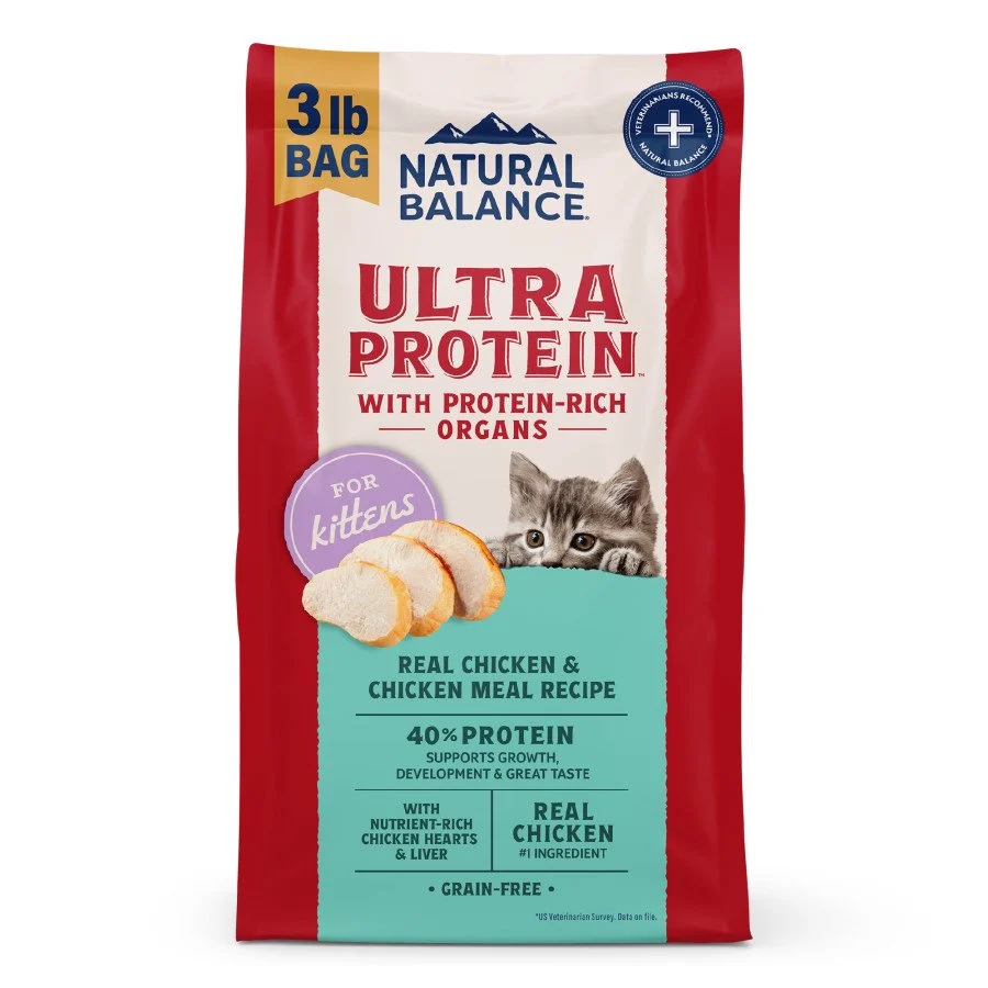 World-Class Natural Balance Ultra Protein Kitten Dry Cat Food Chicken Chicken Meal 3-lb Powerful