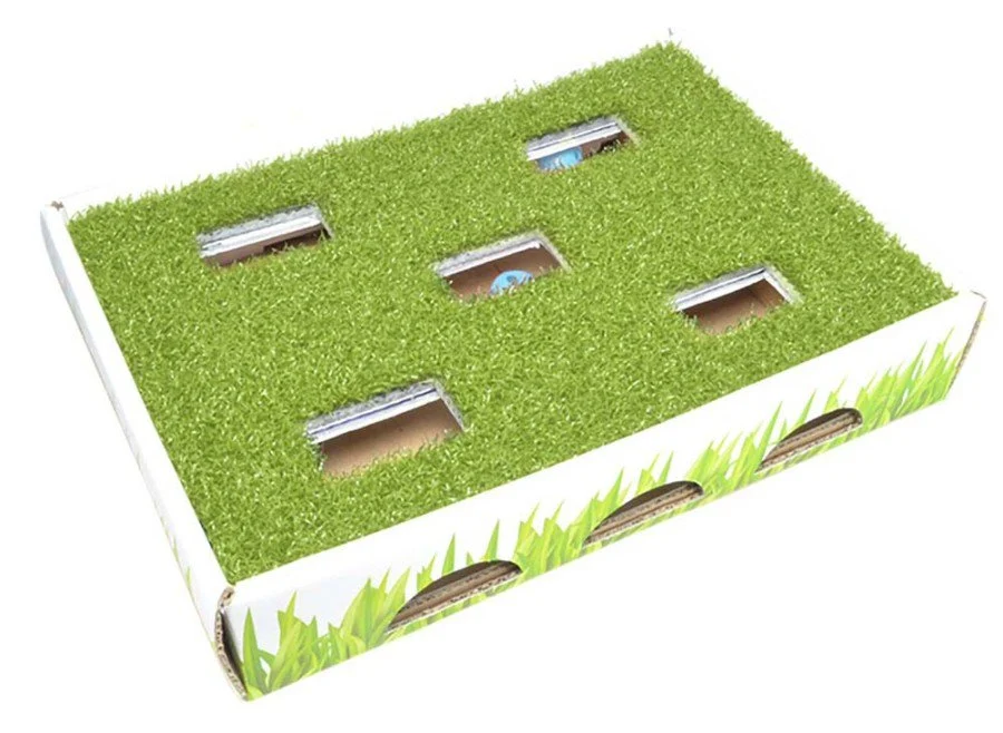 Efficient Petstages Grass Patch Hunting Box Cat Scratcher Toy Healthy