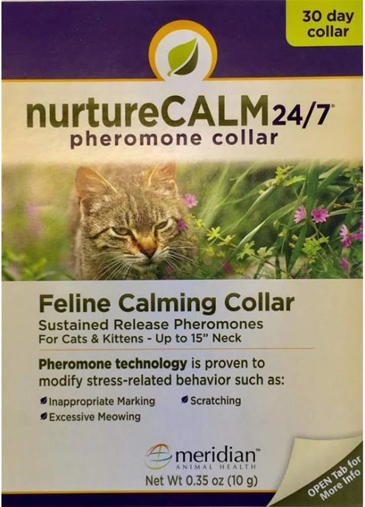 Contemporary NurtureCalm 24 7 Pheromone Calming Collar for Cats Kittens Up to 15-in Neck Soft
