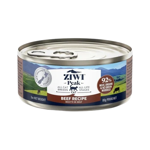 Durable ZIWI Peak Canned Wet Cat Food Beef 3-oz Natural
