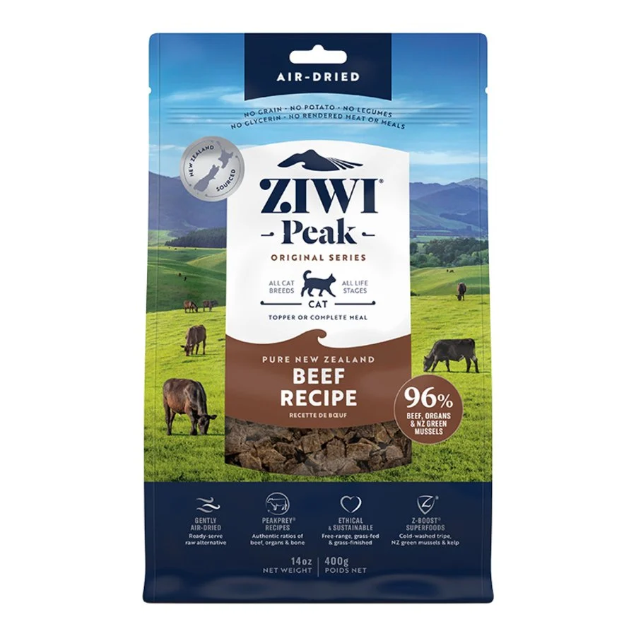 Effective Ziwi Peak Air-Dried Series Cat Food Beef Recipe 14-oz Consistent