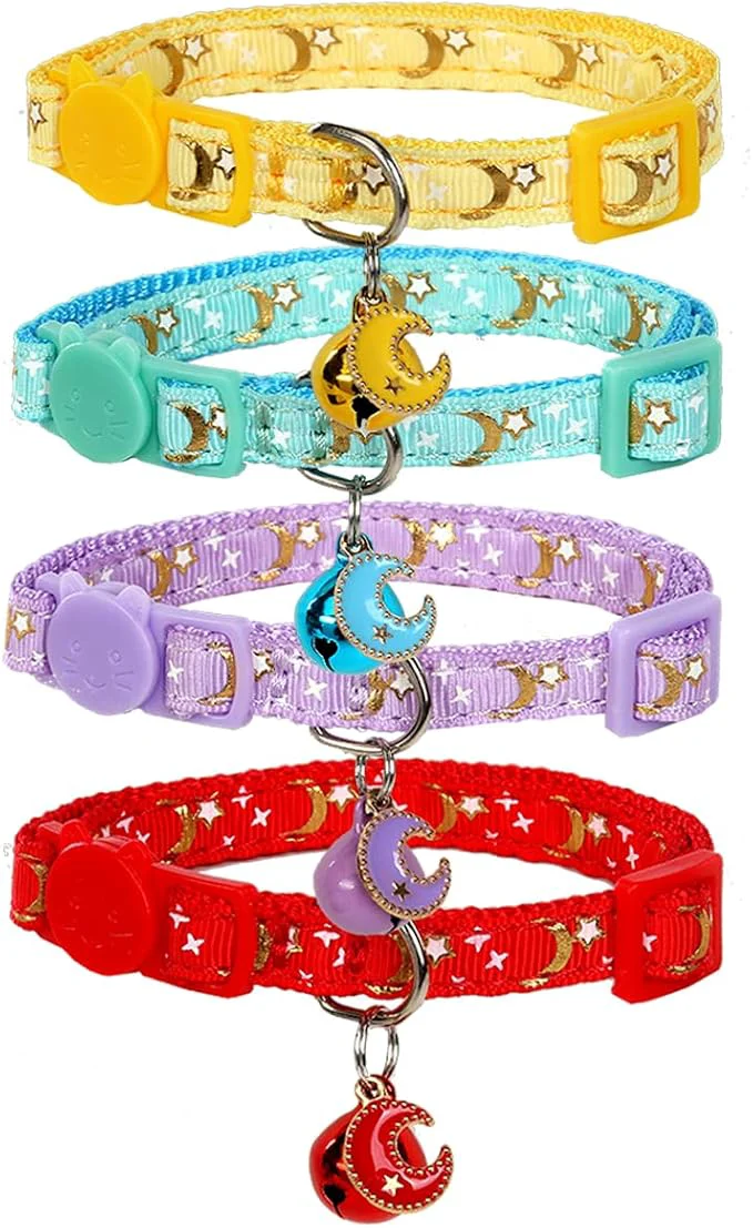 Smart Yizepet Cat Collars with Bells Breakaway Kitten Collar Cute Kitty Collar Casual