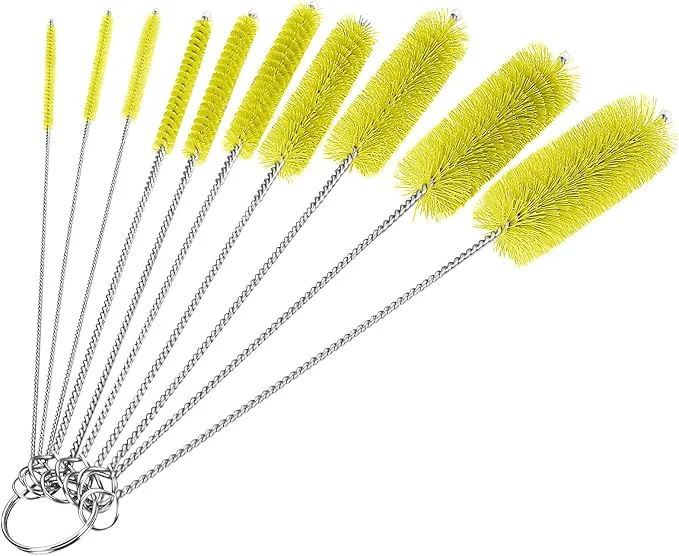 Efficient CiaraQ Bottle Cleaning Brushes 8 Inch Nylon Tube Brush Set Cleaner User-Friendly