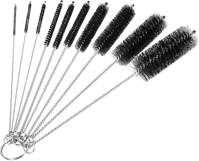 Elegant CiaraQ Bottle Cleaning Brushes 8 Inch Nylon Tube Brush Set Cleaner Solid