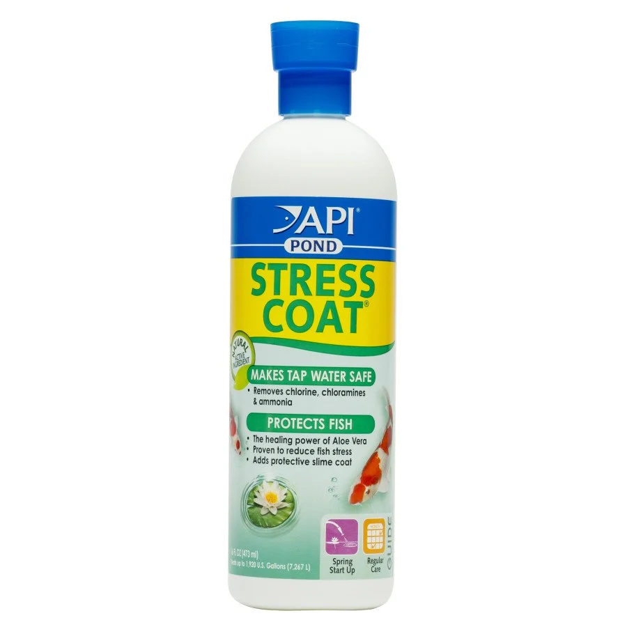 Sophisticated API Pond Stress Coat Tap Water Safe Conditioner for Fish 16-oz Flexible