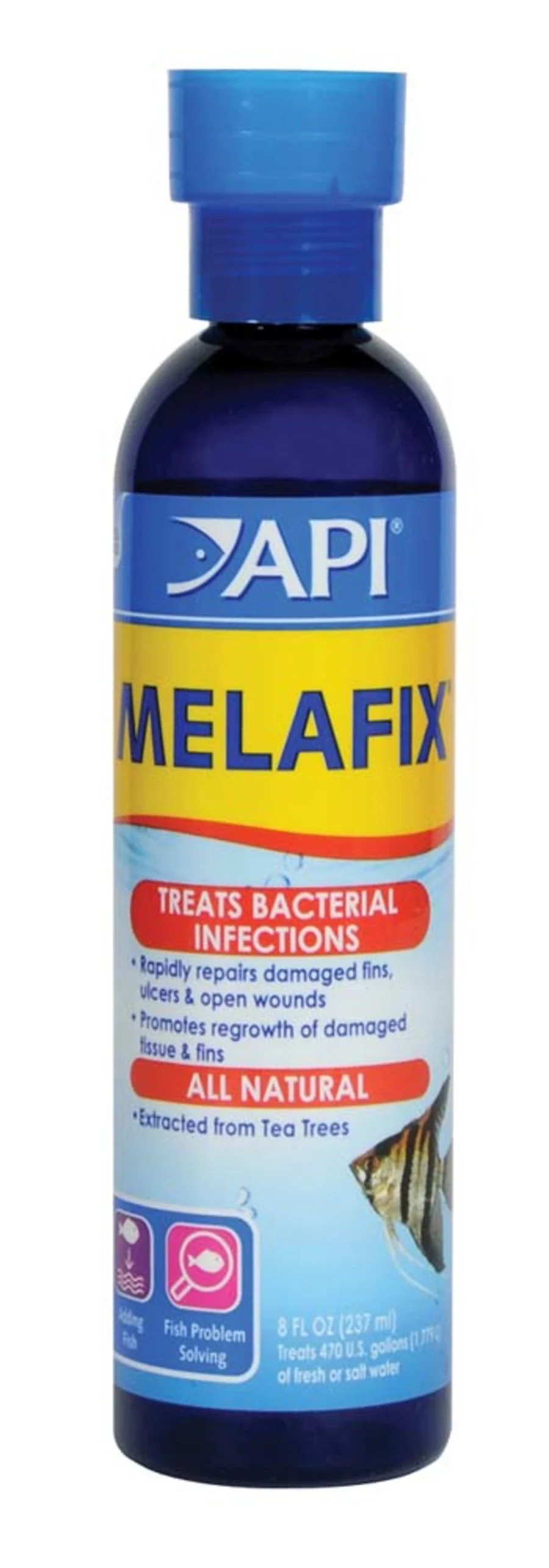 Easy-to-Use API Melafix Treats Bacterial Infections for Aquarium Freshwater Fish 8-oz High-Quality