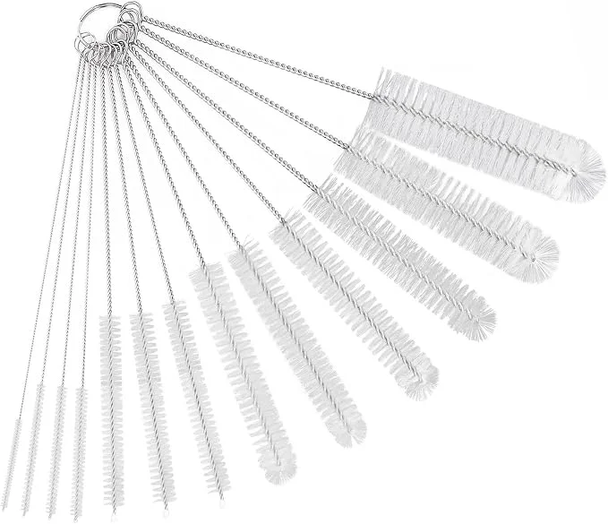 Reusable CiaraQ Bottle Cleaning Brushes 8 Inch Nylon Tube Brush Set Cleaner Expertly Made