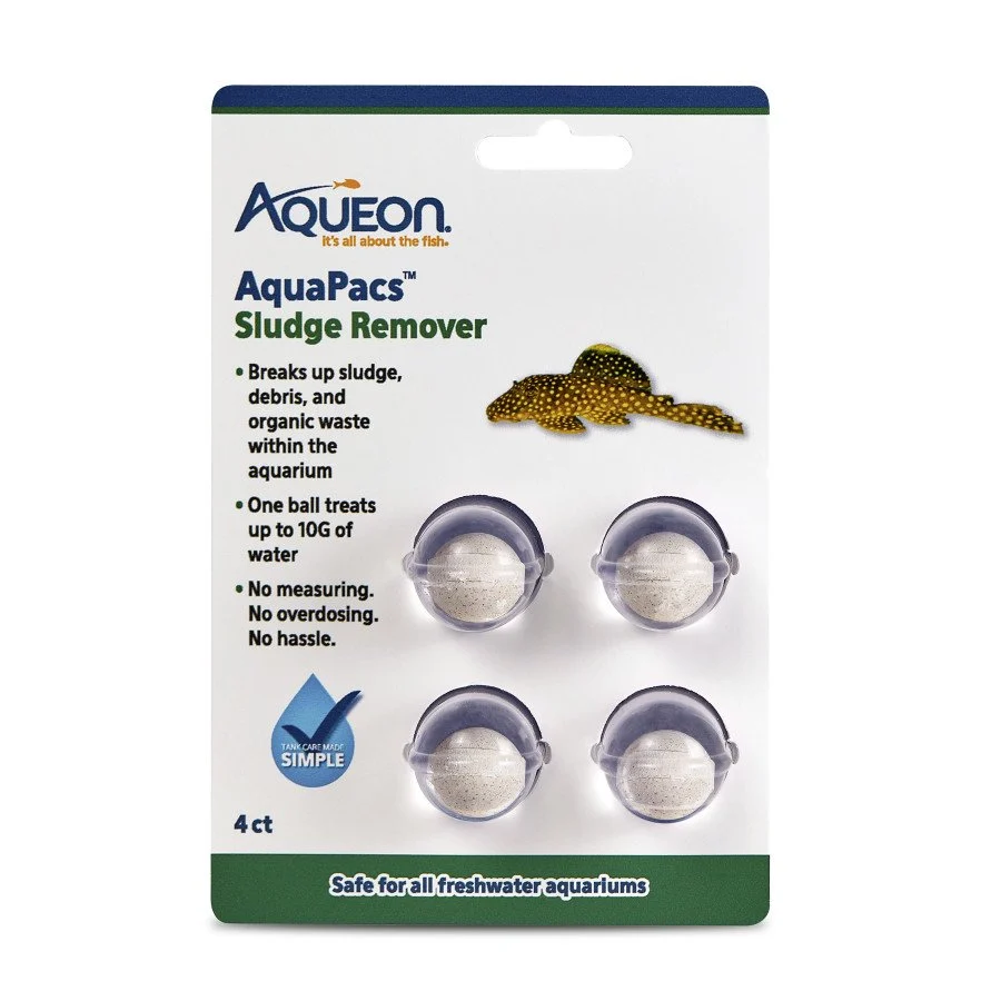 User-Friendly Aqueon AquaPacs Sludge Remover for Freshwater Aquariums 4 Count Next-Generation