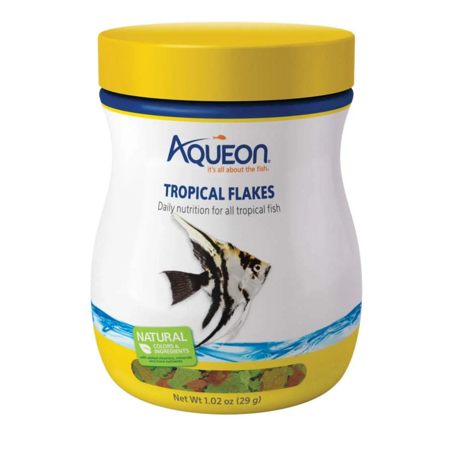 Sustainable Aqueon Tropical Flakes Fish Food 1.02-oz Artisan