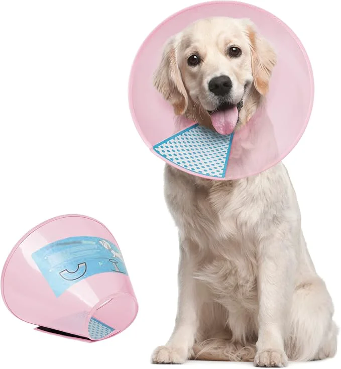 Powerful Supet Dog Cone Collar Adjustable After Surgery Comfortable Pet Recovery Collar Specialty