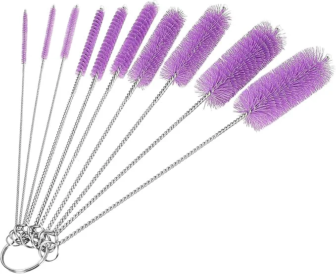 Powerful CiaraQ Bottle Cleaning Brushes 8 Inch Nylon Tube Brush Set Cleaner Expertly Made