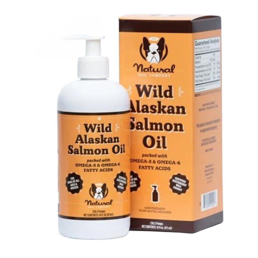 Original Natural Dog Company Wild Alaskan Salmon Oil Omega-3 Liquid Dog Supplement 16-oz Exceptional