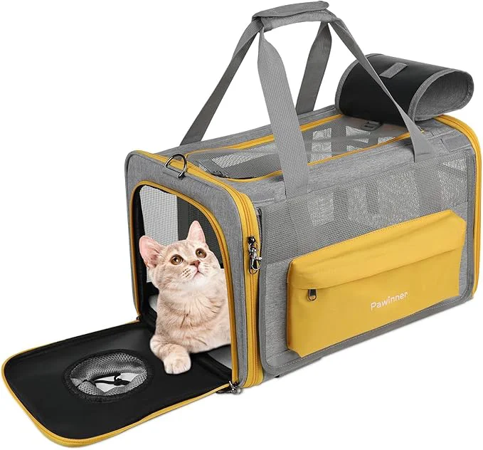 Top-Quality Pawinner Cat Carriers 17.7 x13 x13 Collapsible Pets Travel Carriers Dog Classic