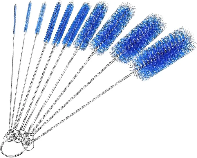Smooth CiaraQ Bottle Cleaning Brushes 8 Inch Nylon Tube Brush Set Cleaner Reusable