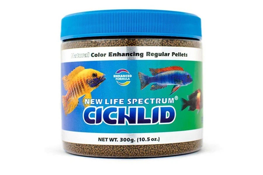 Reusable New Life Spectrum Cichlid Naturox Sinking Pellets Fish Food 10.5-oz Exclusive