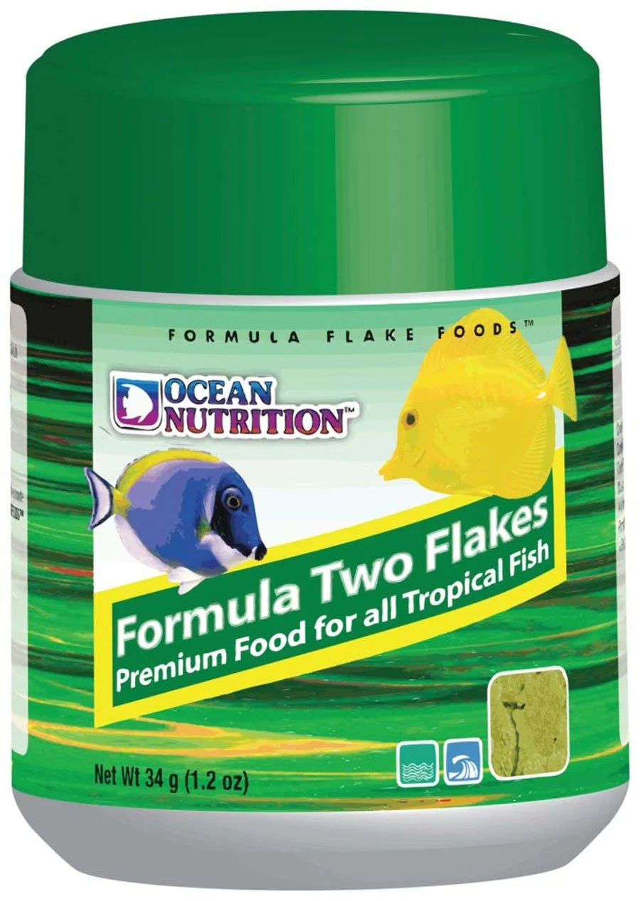 High-Quality Ocean Nutrition Formula Two Flakes Fish Food 1.2-oz Practical