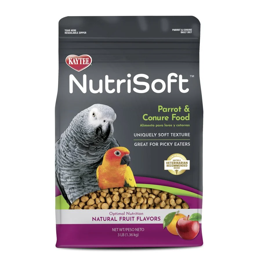 Contemporary Kaytee Nutrisoft Parrot Conure Pet Bird Food 3-lb Sustainable