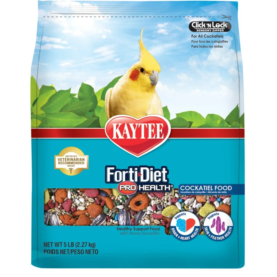 Efficient Kaytee Forti-Diet Pro Health Cockatiel Food 5-lb Soft