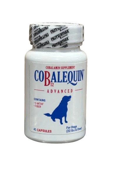 World-Class Nutramax Cobalequin B12 Advance Capsule Supplement for Dogs Medium Large 45 Count Original Design