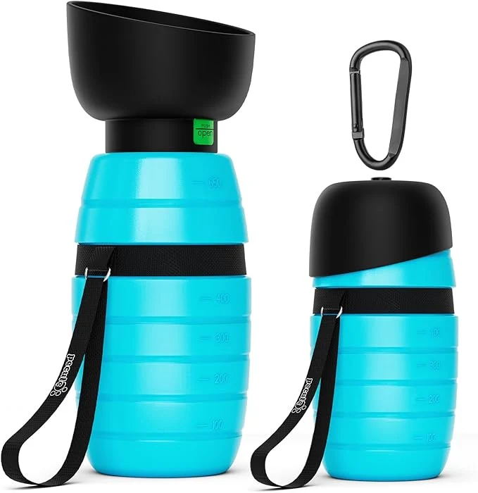 Advanced Pecute Portable 22 oz Dog Water Bottle 2 in 1 Dog Water Bottle Bowl Leakproof with Double Seal BPA Lightweight Pet Water Bottel Dispenser for Outdoor Walking Triping Hiking Camping TravelsAbout ThisOverview Long-Lasting
