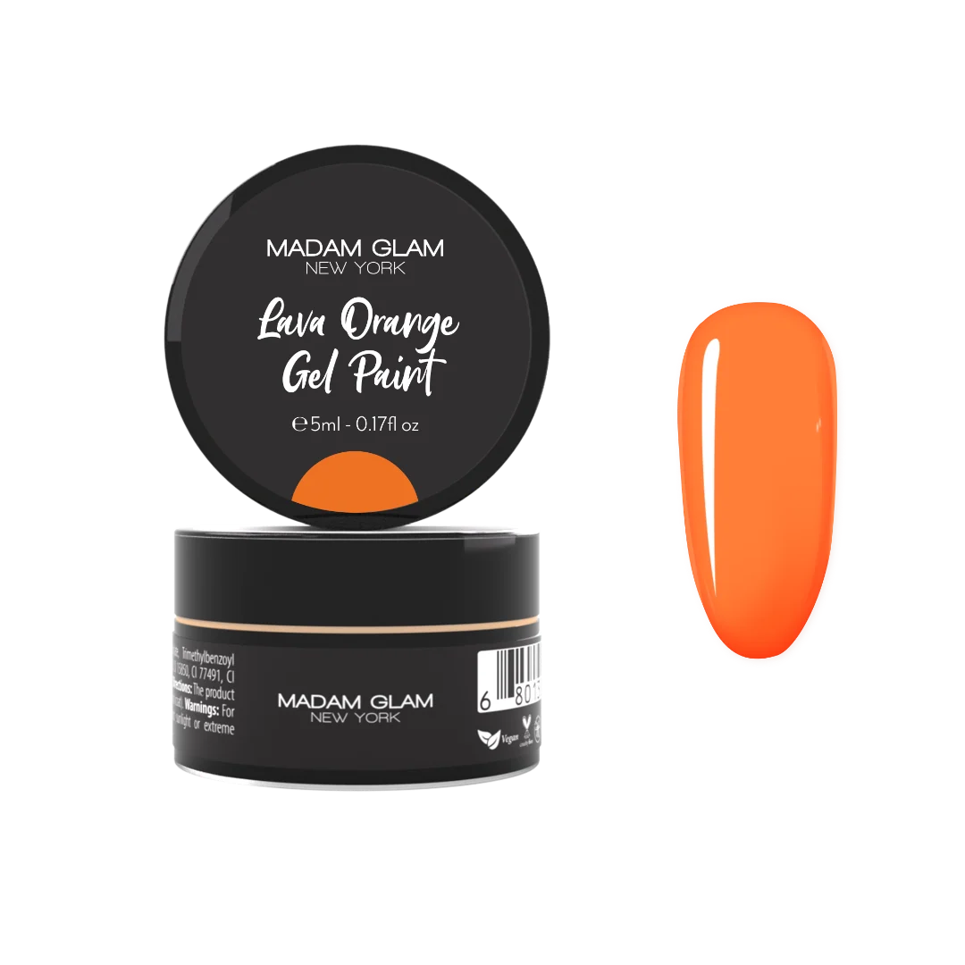 Green Lava Orange Gel Paint User-Friendly