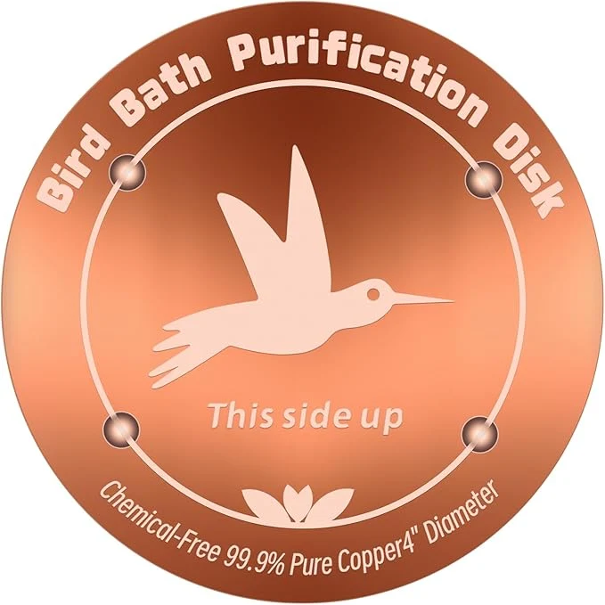 Fast 4 Inches Pure Copper Bird Bath Purification Disk 0.6mm thick Reinforced Optimized