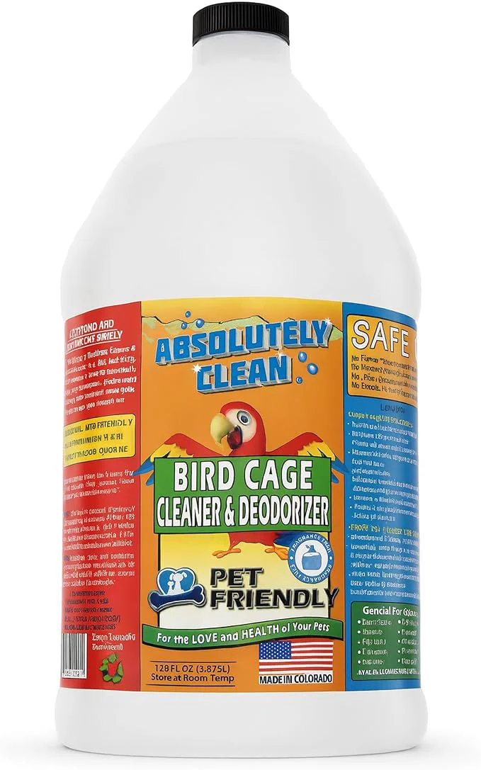 Premium Absolutely Clean Bird Cage Cleaner and Deodorizer Durable
