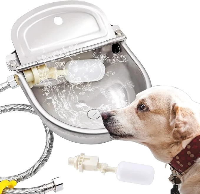 Soft Automatic Dog Water Bowl Dispenser Large Size Pet Waterer Feeder Dependable