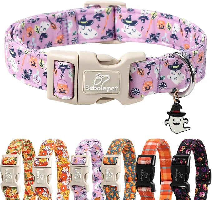 Versatile Halloween Dog Collar Cute Wizard Ghost Puppy Collar Specialty