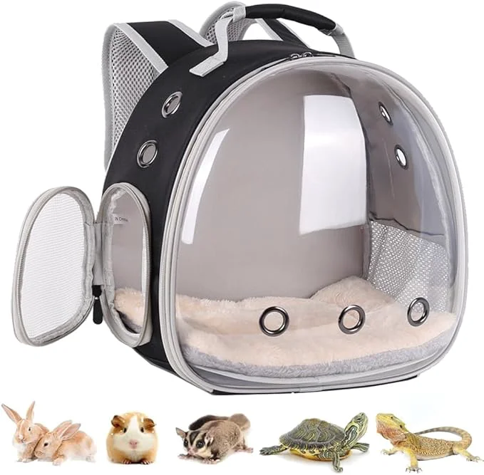 Minimalist Portable Small Animal Backpack Travel Breathable Pet Carrier Bag Cages Environmentally Friendly