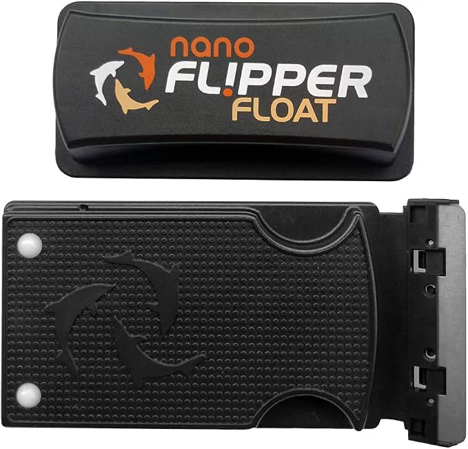 Healthy FLIPPER Float Nano Magnetic Aquarium Cleaner – 2-in-1 Flip Scrubber and Scraper Comfortable